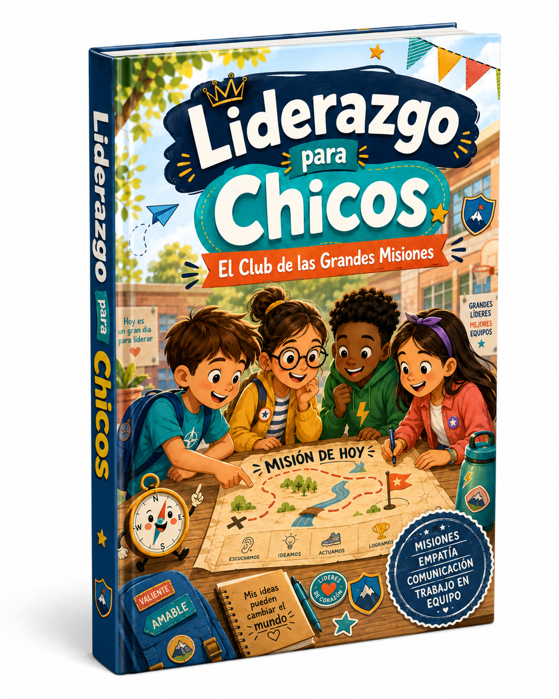 Portada del Libro de Liderazgo para Chicos en español